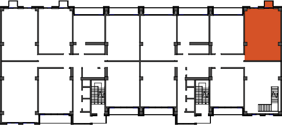 location of the building in the complex