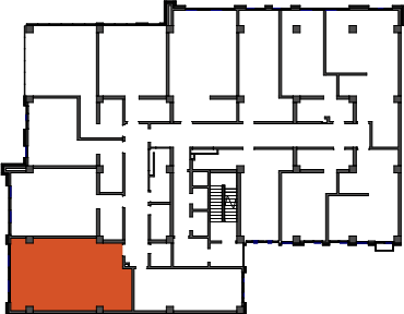location of the building in the complex