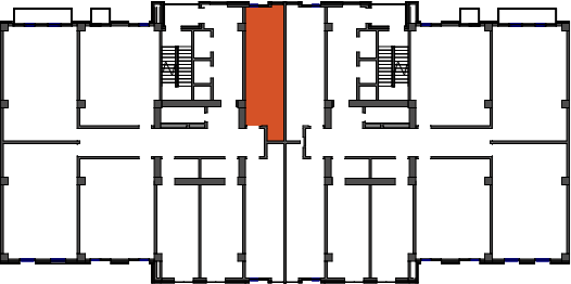location of the building in the complex