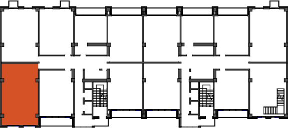 location of the building in the complex