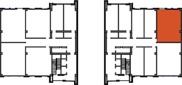 location of the building in the complex
