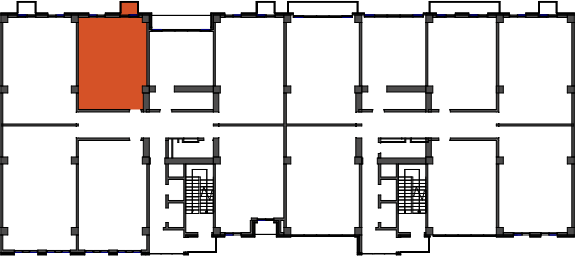 location of the building in the complex