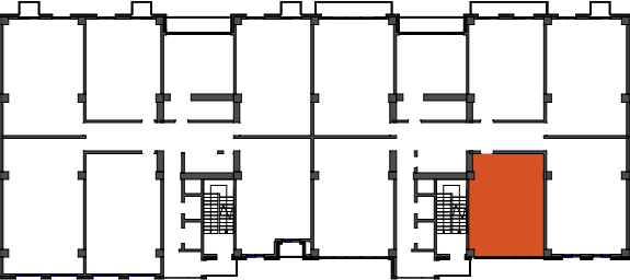 location of the building in the complex