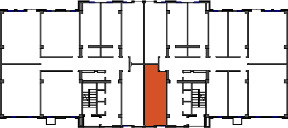 location of the building in the complex