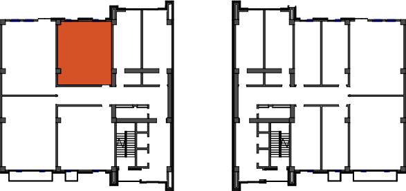 location of the building in the complex