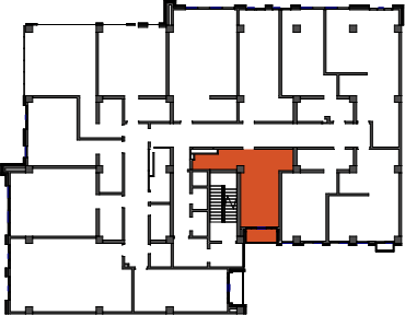 location of the building in the complex