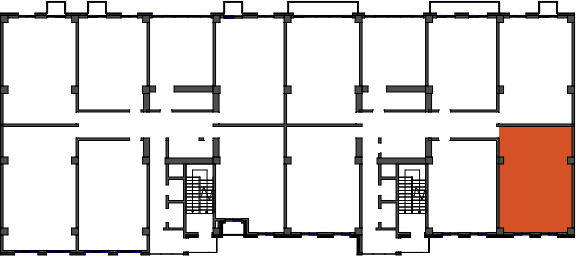 location of the building in the complex