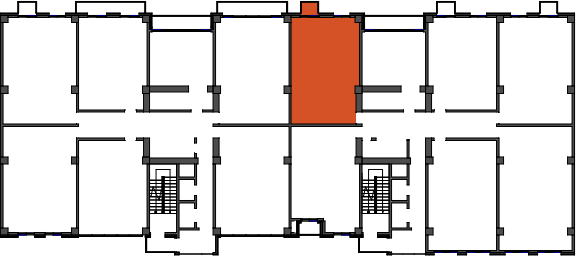 location of the building in the complex