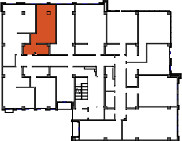 location of the building in the complex