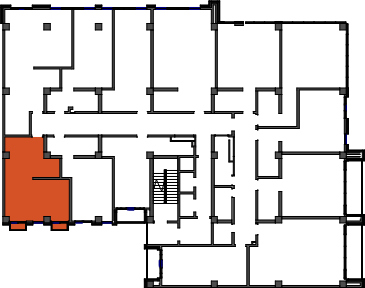 location of the building in the complex