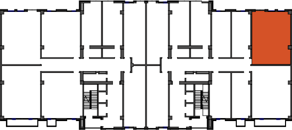 location of the building in the complex
