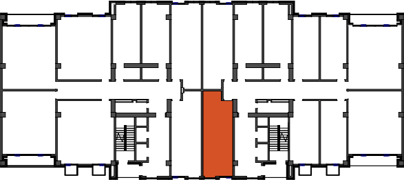location of the building in the complex