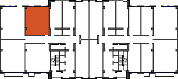location of the building in the complex