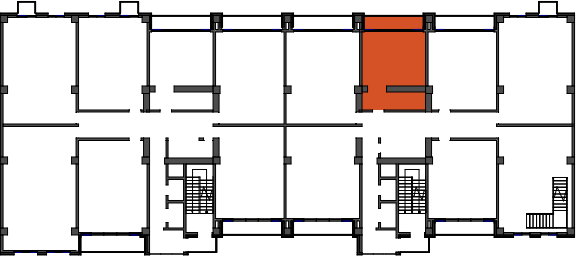 location of the building in the complex
