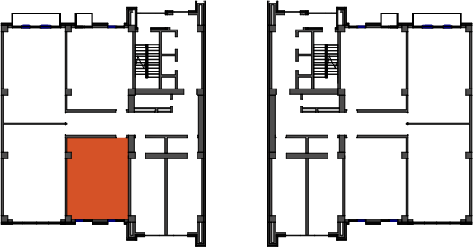 location of the building in the complex