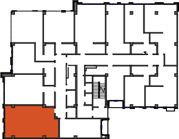 location of the building in the complex