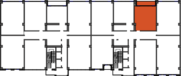 location of the building in the complex