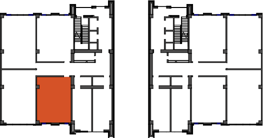 location of the building in the complex