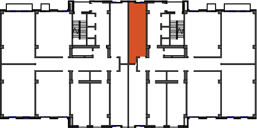 location of the building in the complex