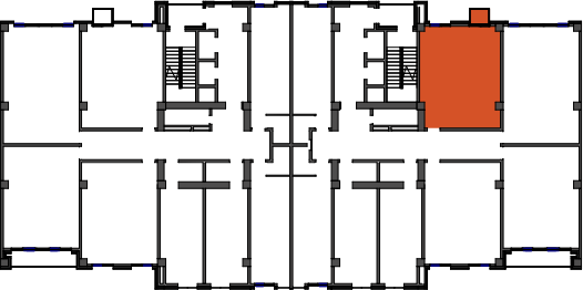 location of the building in the complex