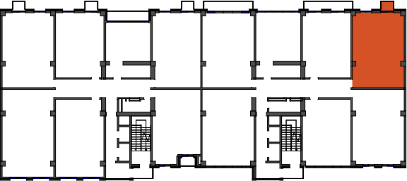 location of the building in the complex
