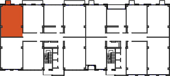 location of the building in the complex