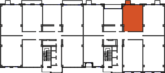 location of the building in the complex