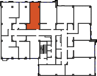 location of the building in the complex