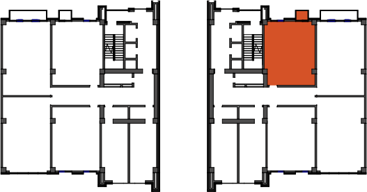 location of the building in the complex