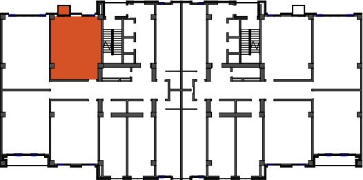 location of the building in the complex
