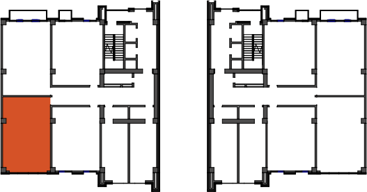 location of the building in the complex