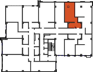 location of the building in the complex