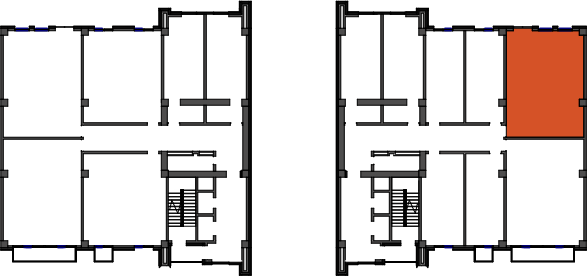 location of the building in the complex