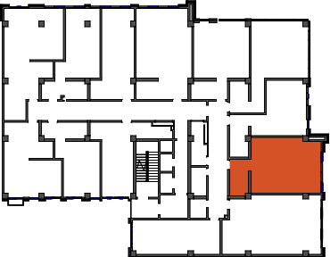location of the building in the complex