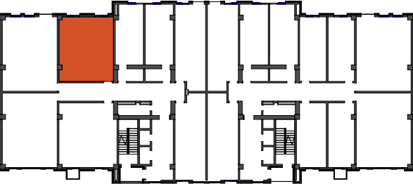 location of the building in the complex