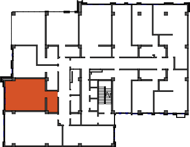 location of the building in the complex