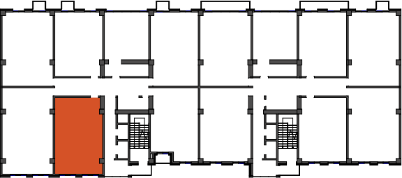 location of the building in the complex