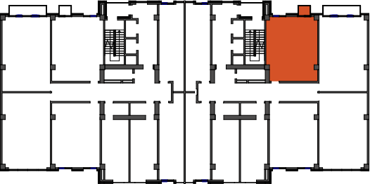location of the building in the complex