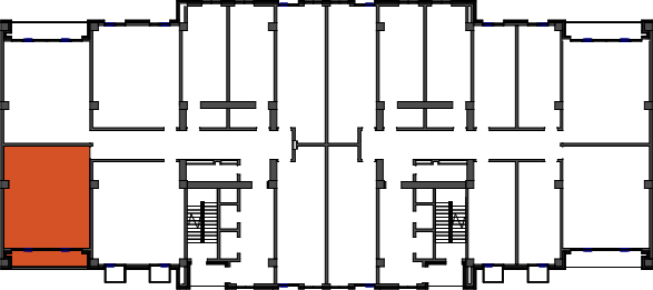 location of the building in the complex