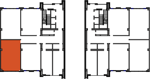 location of the building in the complex