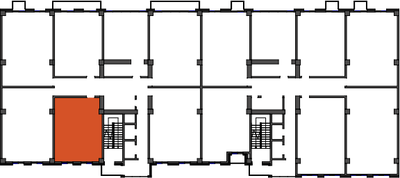 location of the building in the complex
