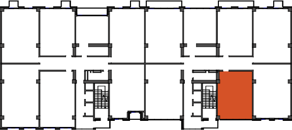 location of the building in the complex
