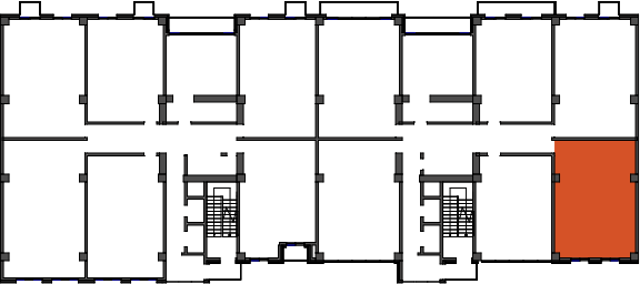 location of the building in the complex