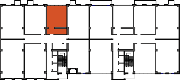 location of the building in the complex