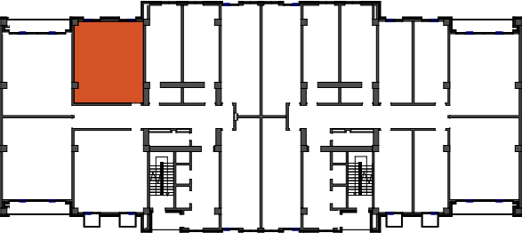 location of the building in the complex