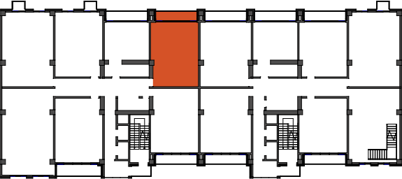 location of the building in the complex