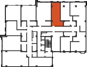 location of the building in the complex