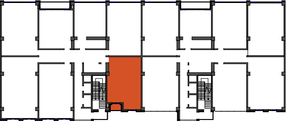 location of the building in the complex