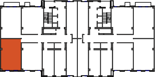 location of the building in the complex