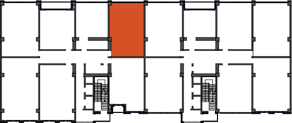 location of the building in the complex